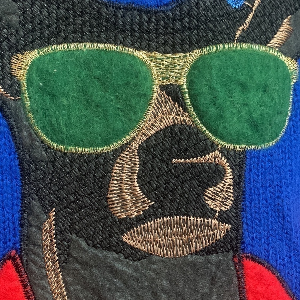 Jolly Sweaters | Blue “Bro Where’s The Party”Holiday Reindeer Unisex Sweater L - Picture 16 of 17